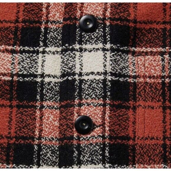 Taylor Stitch Ojai Jacket in Garnet Wool Blend Red Plaid Chore Mens XS S NEW HTF - Picture 4 of 15
